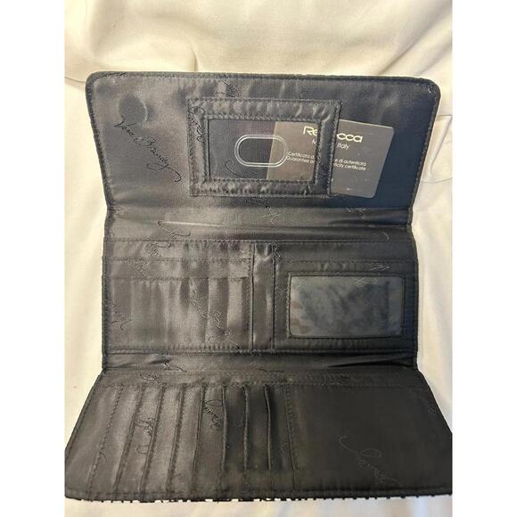 Vera Bradley Black White Snake Pattern Clutch Wallet Wristlet Small Purse NWT - Picture 3 of 3